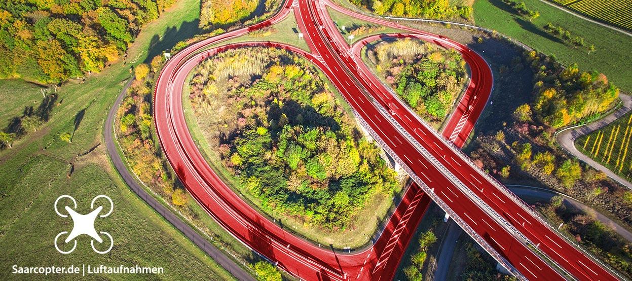 Saarcopter Luftbilder Saarland herz titel